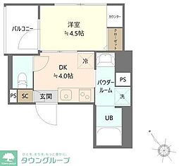 SKT 1DKの間取図画像