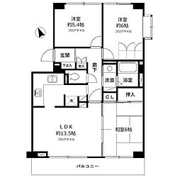 グロースメゾン海神A棟 3LDKの間取図画像