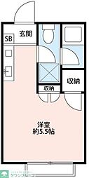 サンクレエル船橋 ワンルームの間取図画像
