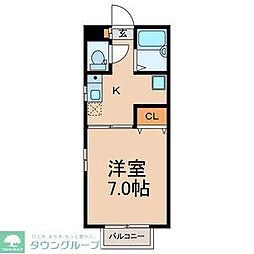 MKハイツ 1Kの間取図画像