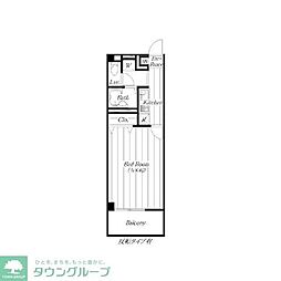 アンプルールフェールプリミエール 1Kの間取図画像