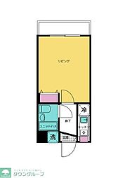 グランド・ルー ワンルームの間取図画像