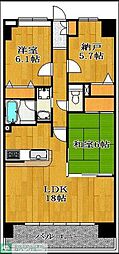 Merveille飯山満 3LDKの間取図画像