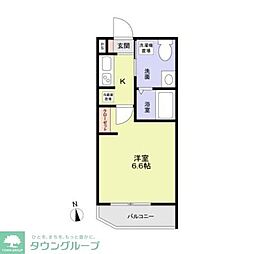 グランレジデンス 1Kの間取図画像