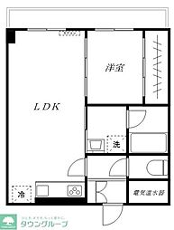 JR山手線 巣鴨駅 徒歩5分の賃貸マンション 8階1LDKの間取り
