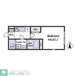 aLATO　OyamaII 4階1Kの間取り