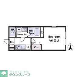 aLATO　OyamaII 3階1Kの間取り