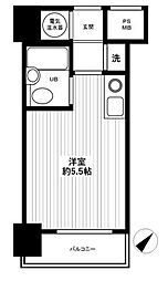ハイネス要町 ワンルームの間取図画像