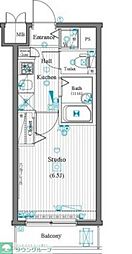 ガーラ大山駅前 1Kの間取図画像