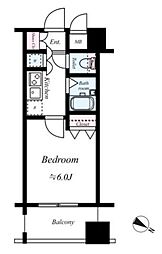 レジオス池袋EAST 1Kの間取図画像