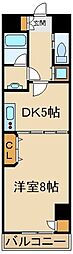 オーキッドレジデンス板橋 1DKの間取図画像