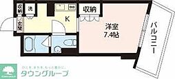 エスティメゾン板橋C6 ワンルームの間取図画像