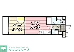HF東武練馬レジデンス 1LDKの間取図画像