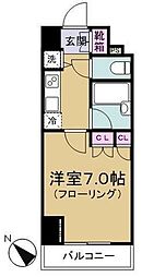KDX文京千石レジデンス 1Kの間取図画像