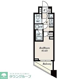 S-FORT中板橋 1Kの間取図画像