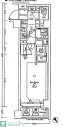 ヴァローレクオリタ池袋 1Kの間取図画像
