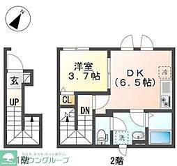 アーバンハウス小島 1DKの間取図画像