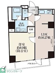 白山レジデンス 1LDKの間取図画像