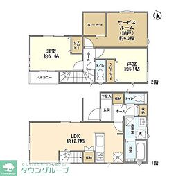 Kolet初石#04 2階2SLDKの間取り