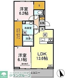 間取図画像 2SLDK