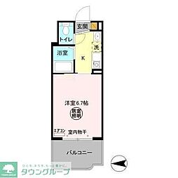 パティオ坂巻 1Kの間取図画像