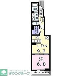 ブリッサ 1LDKの間取図画像