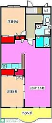 セントレジス・グラン 2LDKの間取図画像