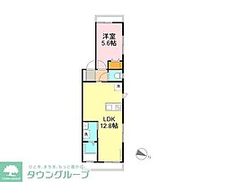 サンライズ天王台 1LDKの間取図画像