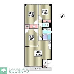 ルネスシーナ 3SDKの間取図画像