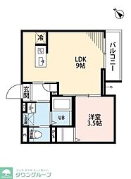 リュクスシティー鎌ヶ谷 1LDKの間取図画像