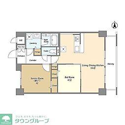 コンフォリア北小金 1SLDKの間取図画像