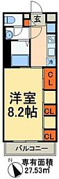 リブリ・ポモドーロ 1Kの間取図画像