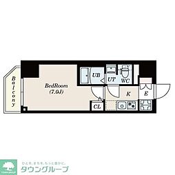 S-RESIDENCE松戸 1Kの間取図画像