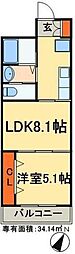 レジデンス響 2Kの間取図画像