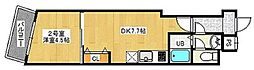 ブリリアント・T 1DKの間取図画像