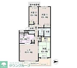 松戸小金台パーク・ホームズ 3LDKの間取図画像