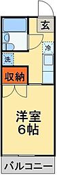 ハイツ藤 1Kの間取図画像