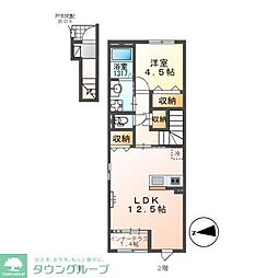 Petite Lumiere II 1LDKの間取図画像