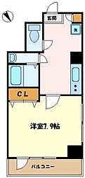 小田急小田原線 向ヶ丘遊園駅 徒歩4分の賃貸マンション 5階1Kの間取り