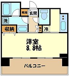 スタイリオ梶が谷 1Kの間取図画像