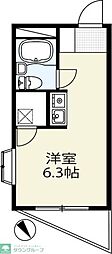 ダジュール生田 ワンルームの間取図画像