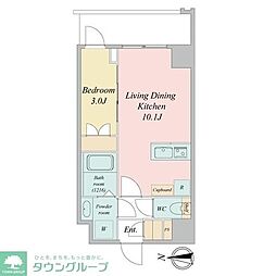 ＬＩＭＥ　ＲＥＳＩＤＥＮＣＥ　ＫＡＷＡＧＵＣＨＩ　ＥＡＳＴ 2階1LDKの間取り