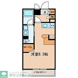 ＺＣＯ並木ビル2ＮＤ　912785 3階ワンルームの間取り