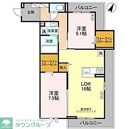 間取図画像 2LDK