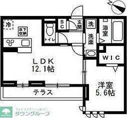 仮称)川口市戸塚3丁目新築PJ 1階1LDKの間取り