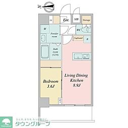 LIME RESIDENCE KAWAGUCHI EAST 1LDKの間取図画像