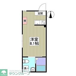 フォルテ西川口 ワンルームの間取図画像