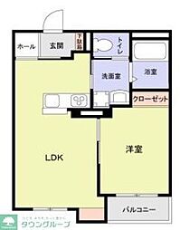 (仮称)マンションシバガミ 1LDKの間取図画像
