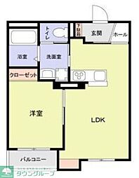 (仮称)マンションシバガミ 1LDKの間取図画像