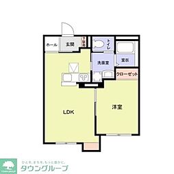 (仮称)マンションシバガミ 1LDKの間取図画像